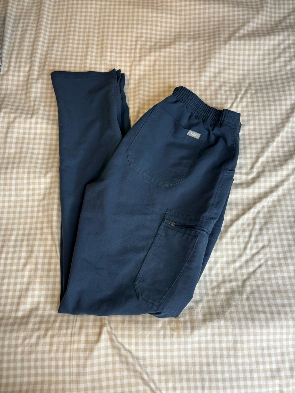 Figs Yola Skinny Scrub Pants in Harbor Blue